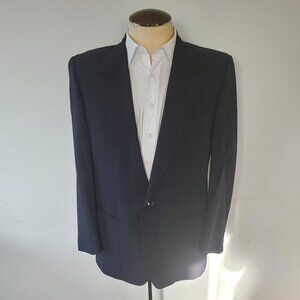 Ermenegildo Zegna Men's Blazer Sport Coat Black 52R %100 Wool